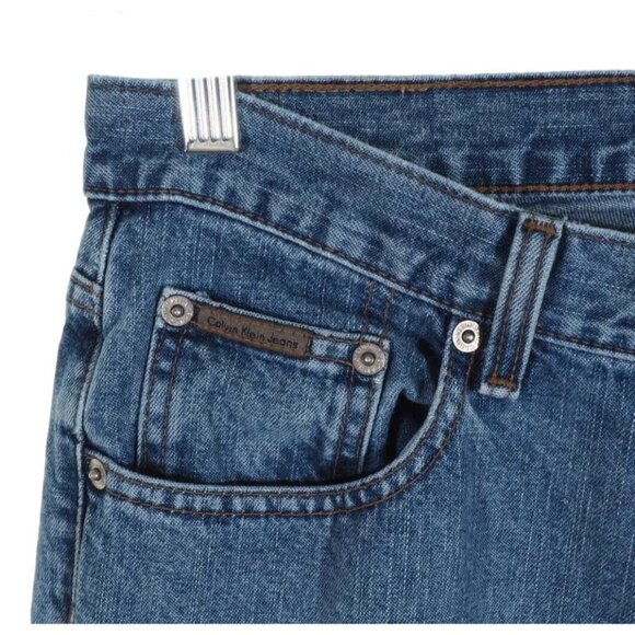 Calvin Klein Womens Jeans 10 Bootcut Medium Stone Washed Sandblast 33 x 32 - Picture 4 of 9